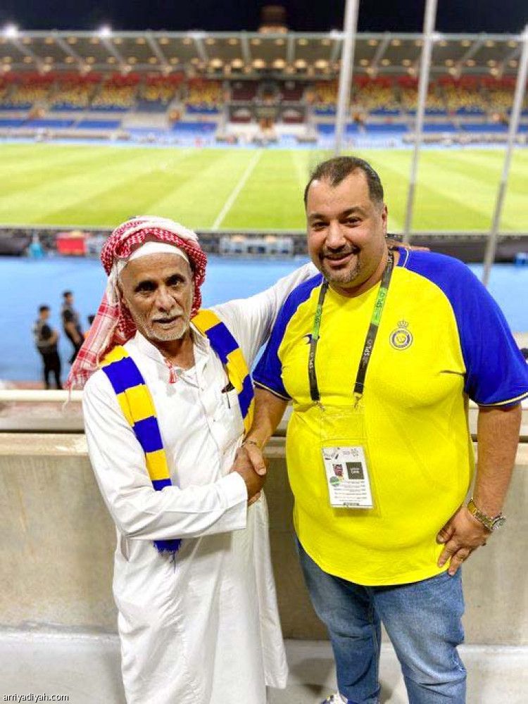 النصر يحتفل بالرباعية الثالثة