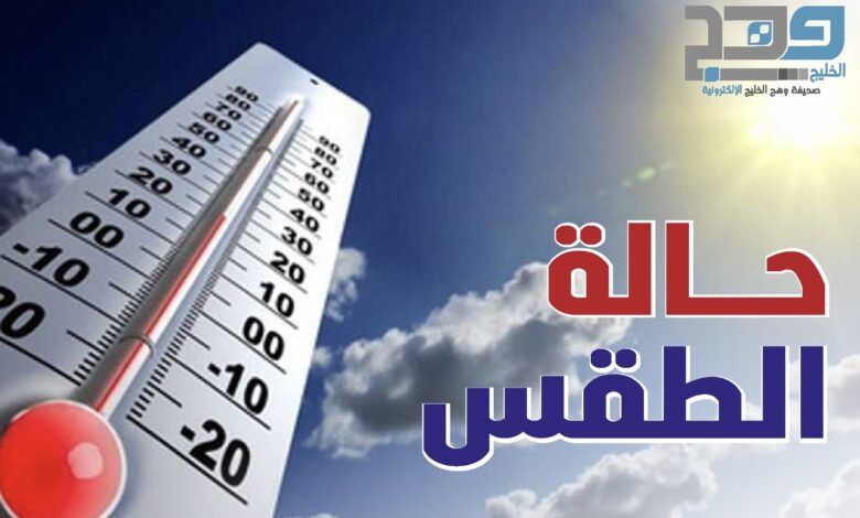 الطقس .. مغبر مع فرص تدفق السحب العالية