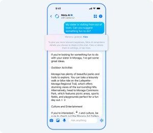 ميتا تطلق ميزة “الذاكرة” لبوت الذكاء الإصطناعي على منصاتها