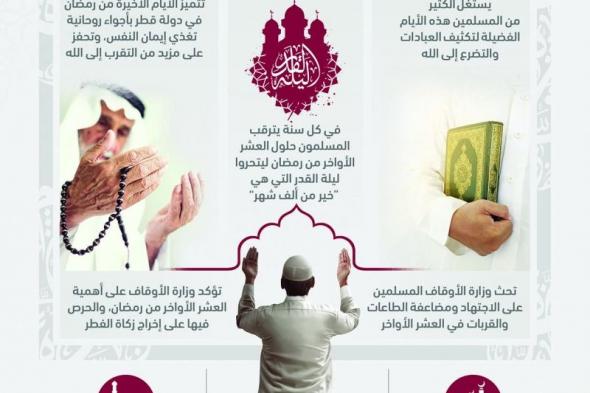 أيام رمضان الأخيرة.. فرصة لمزيد من التقرب إلى الله