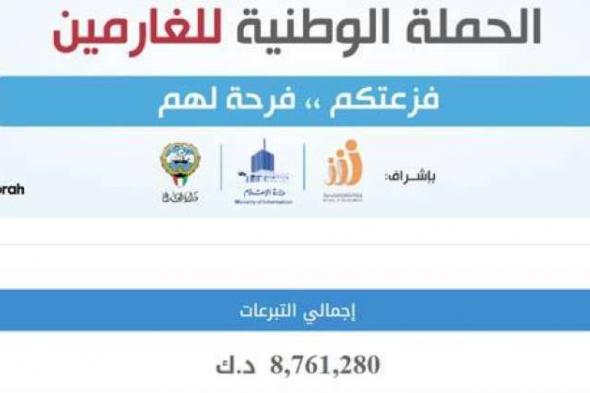 8 ملايين و761 ألف دينار حصيلة اليوم الثاني من الحملة الوطنية «فزعتكم..فرحة لهم»