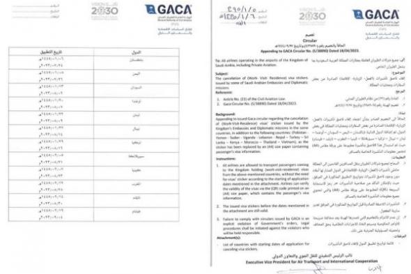 ابتداءً من غدٍ الأربعاء.. السعودية تلغي لاصق التأشيرات في جوازات اليمنيين القادمين إلى أراضيها