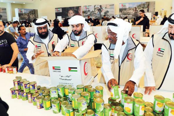 في إطار جهود الإمارات الإنسانية لتقديم المساعدات العاجلة.. 4500 متطوع و20 جهة في «تراحم من أجل غزة»