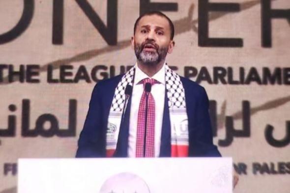 الشيخ حميد الاحمر يدعو لتوحيد الجهود العربية والإسلامية لدعم الشعب الفلسطيني ونصرة قضيته العادلة