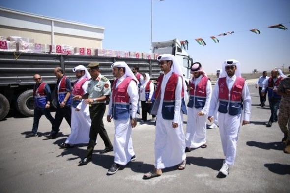 قطر الخيرية تقدم دفعة مساعدات إغاثية جديدة لقطاع غزة